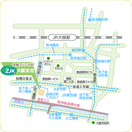 大阪支社マップ
